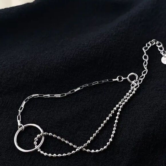 The Oh So Different Mixed Media Chain Bracelet in 925 silver - Picture 3 of 4